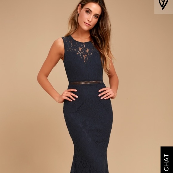 Lulus Dresses & Skirts - Lulus maxi dress in navy blue. NWT